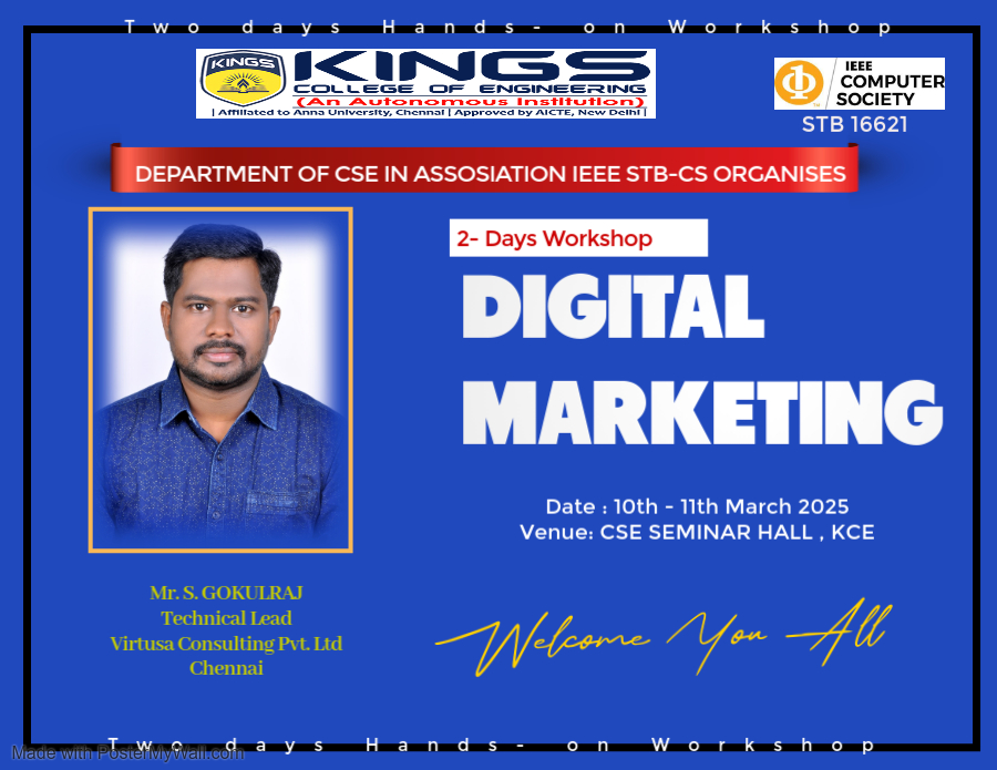 2 Days Workshop with Handson Digital Marketing 2025